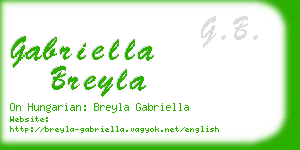 gabriella breyla business card